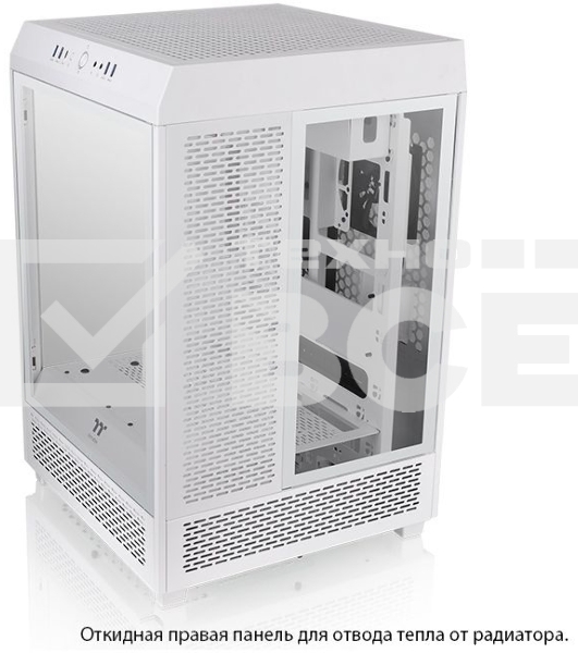Компьютерный корпус Thermaltake The Tower 500 Snow CA-1X1-00M6WN-00 White,Win,SPCC,Tempered Glass*3,120mm Standard Fan*2