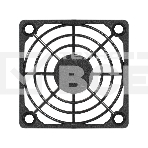 Решетка для вентилятора 60x60 ExeGate EG-060PSB (60x60 мм, пластиковая, квадратная, черная), фото 1