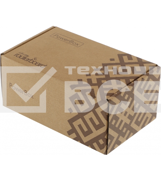 Маршрутизатор MikroTik RB750P-PBr2 PowerBox with 650MHz CPU, 64MB RAM, 5xLAN (four with PoE out), RouterOS L4, outdoor case, PSU, PoE, mounting set
