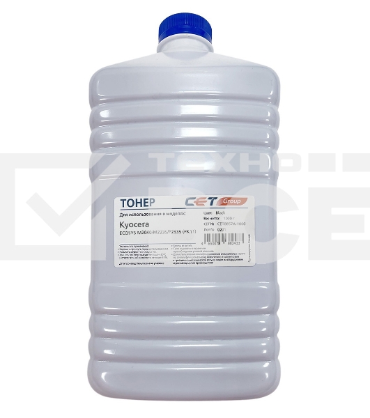 Тонер Cet PK11 CET8857A-1000 черный бутылка 1000гр. для принтера Kyocera Ecosys M2040/M2235/P2335