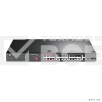 Коммутатор 24-port 10/100Mbps Unmanaged PoE+ Switch with 2 combo RJ-45/SFP uplink ports, metal case, rack mount, 24 802.3af/at compliant PoE+ ports, 2 gigabit combo RJ-45/SFP uplink ports, DIP switches for Extend mode, Isolation mode and Priority mode, up, фото10