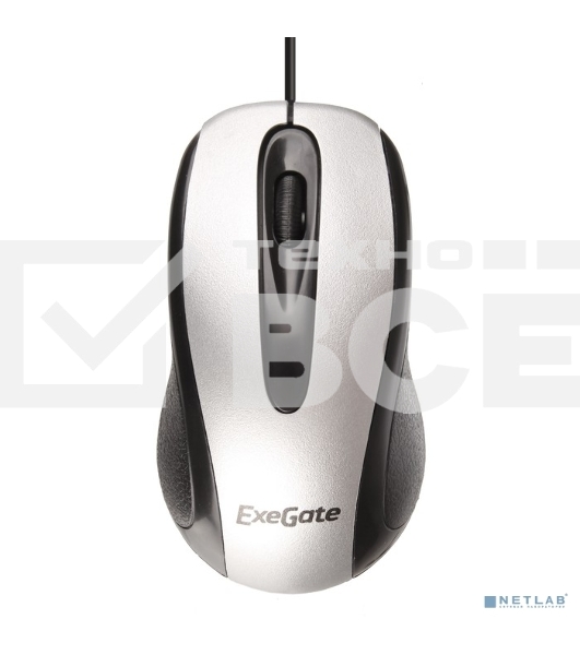 Мышь проводная ExeGate Professional Standard SH-9026S серебристый, 1000 dpi, USB, кнопки - 3