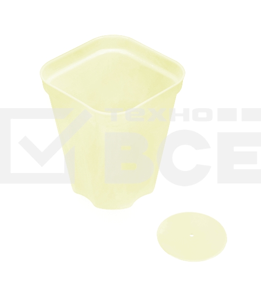 Горшочек для рассады Palisad, пластиковый, 250 мл., с выдвижным дном, 10 шт.