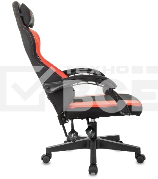 Кресло игровое Zombie Rudger черный/красный