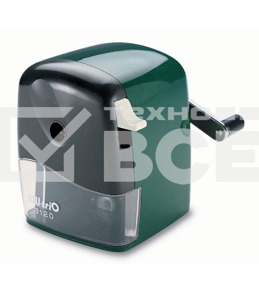 Точилка для карандашей механическая Kw-Trio 312A 1 отверстие 12мм пластик ассорти
