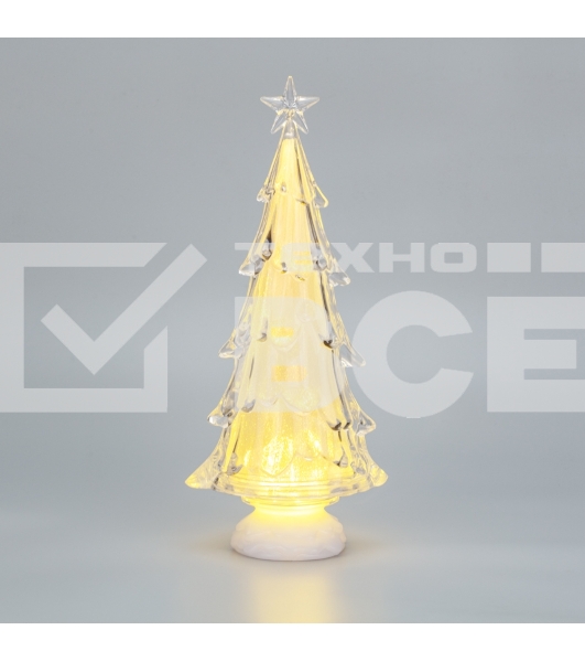 Фигура на подставке Neon-night Елочка со звездой, 37см, теплый белый