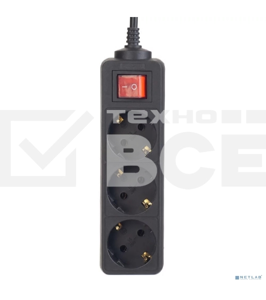 Сетевой фильтр Perfeo (PF_A4680) 'POWERMATE' - 3 роз - 5 м - черный