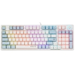 Клавиатура проводная Defender Hawk GK-418, USB, белый/голубой, фото9