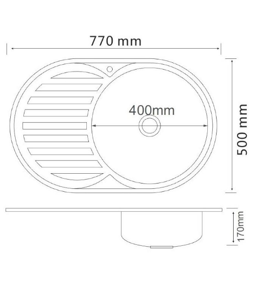 Кухонная мойка MG6-7750OVR
