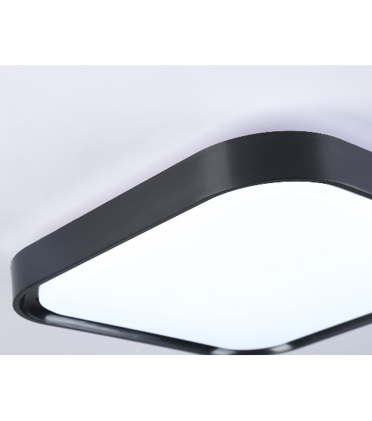 Потолочный светодиодный светильник Ambrella light FZ1262 BK черный 18W 5000K 250*250*60 (Без ПДУ)