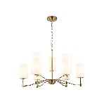 Люстра Ambrella light LH56054/6+3 BS/FR латунь/белый матовый E14*9 max 40W D765*1060, фото10