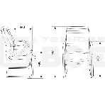 Кресло компьютерное Бюрократ T-8010-LOW-V/BLACK черный, искусственная кожа, фото14
