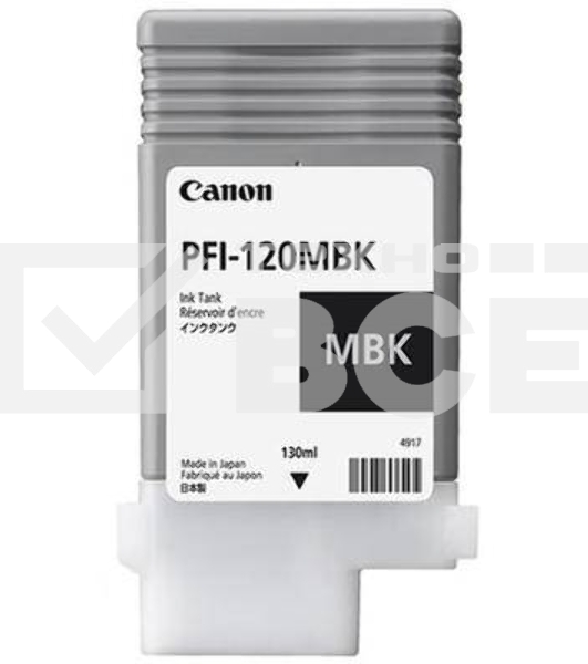 Картридж струйный Canon PFI-120 MBK 2884C001 черный матовый (130мл) для Canon Canon imagePROGRAF TM-200/205