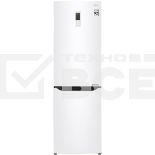 Холодильник LG GA-B419SQGL белый двухкамерный 223/79л морозилка снизу, No Frost