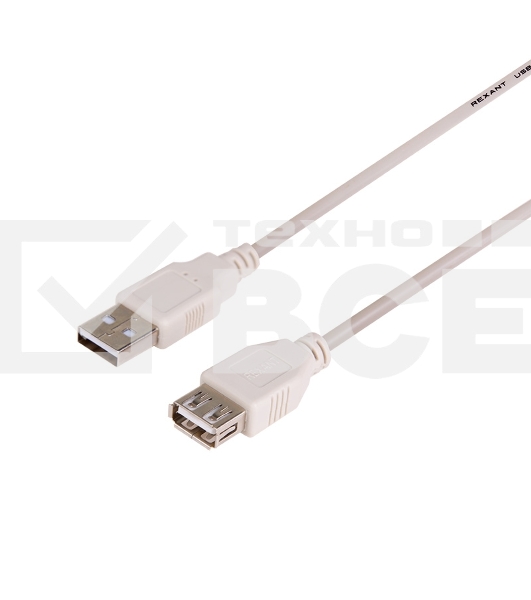 Кабель Rexant (18-1114) Шнур USB-А (male) - USB-A (female) 1.8M
