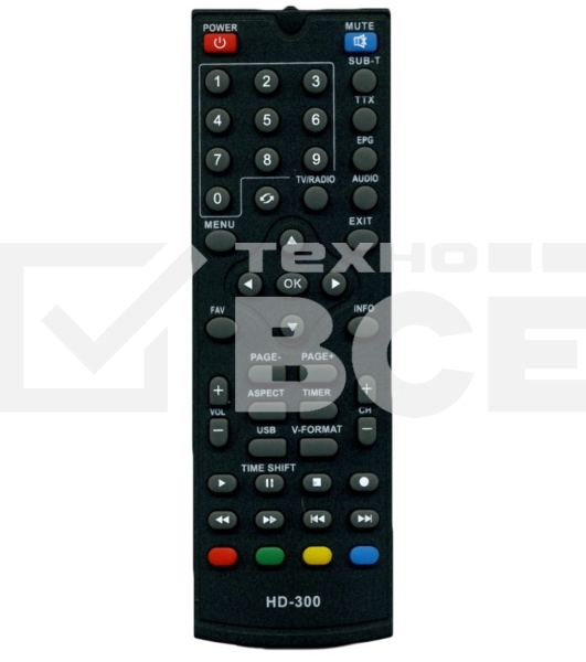 Ресивер эфирный цифровой DVB-T2 HD HD-300 металл, дисплей DOLBY DIGITAL, Сигнал