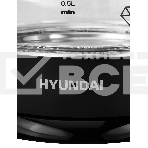 Чайник электрический Hyundai HYK-G2011 1.7л. 2200Вт черный (корпус: стекло), фото11