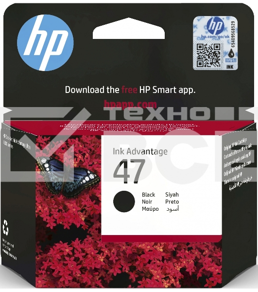 Картридж струйный HP 47 6ZD21AE черный (1300стр.) (2мл) для HP DJ IA Ultra 4828