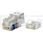 Вставка Hyperline KJ9-8P8C-C5e-90-WH Keystone Jack RJ-45(8P8C), категория 5e, белая, фото 1