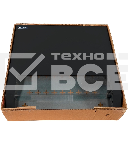Шкаф коммутационный NTSS (NTSS-SOHO5U-BL) настенный 5U 520x140мм пер.дв.стекл несъемн.бок.пан. 80кг черный