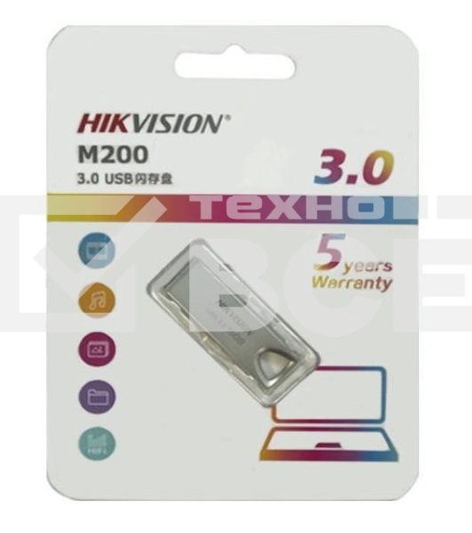 Флеш диск Hikvision 64Gb HS-USB-M200/64G USB2.0 серебристый