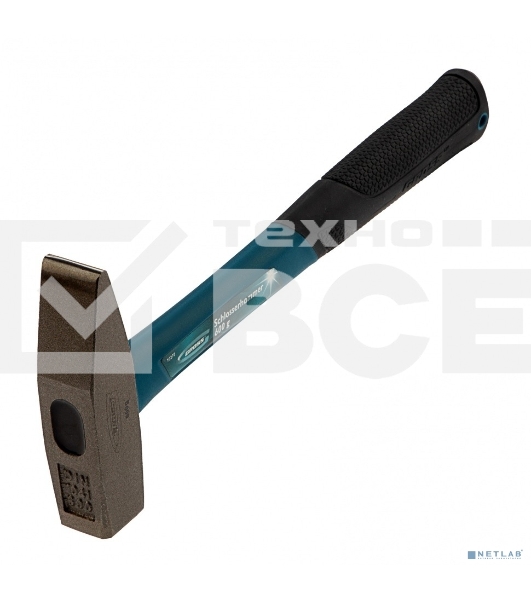 Молоток слесарный Gross 10277 600г, квадратный боек фибергласовая обрезиненная рукоятка