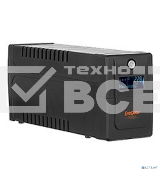 Источник бесперебойного питания ExeGate EP285568RUS Power Smart ULB-650.LCD.AVR.EURO <650VA/360W, LCD, AVR, 2 евророзетки, Black>