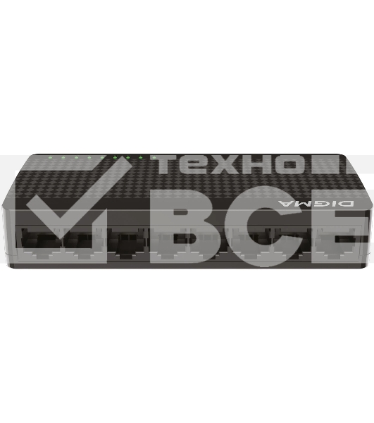 Коммутатор Digma DSW-108GE DSW-108GEV2 (L2) 8x1Гбит/с неуправляемый