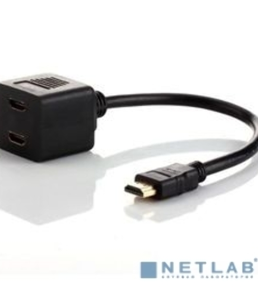 ПЕРЕХОДНИК Rexant (17-6832) шт.HDMI - 2гн.HDMI (провод) GOLD 
