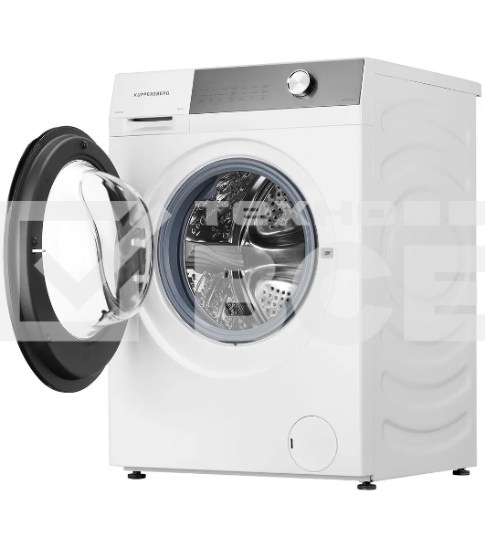 Стиральная машина Kuppersberg WM 610 W, High-Tech, загрузка 10.5 кг, 14 программ, 1400 об/мин. сенсорное/механическое управление, инверторный двигатель, функция пара, отложенный старт, самодиагностика, блокировка от детей, энергоэффективность А+++, цвет б