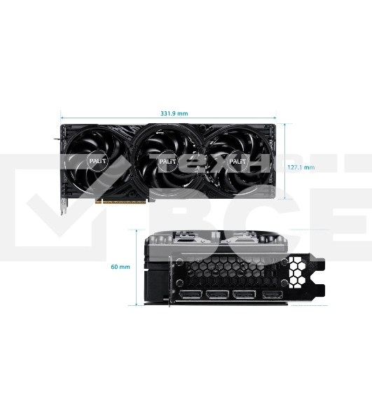 Видеокарта Palit NVIDIA GeForce RTX 5070 GamingPro 12Gb PCI-E 192bit GDDR7 2325/28000 HDMIx1 DPx3 HDCP Ret
