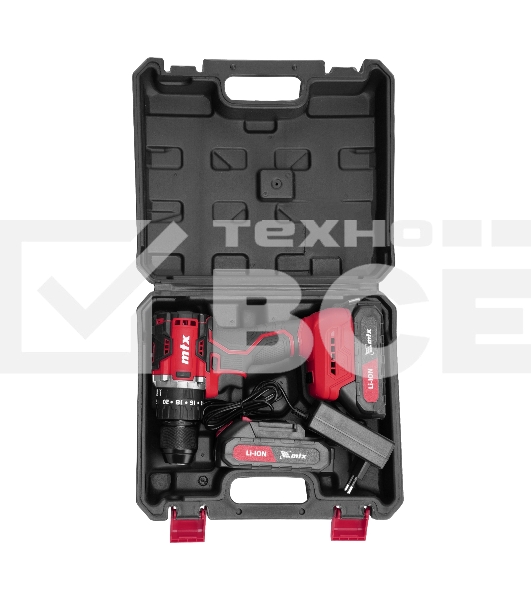 Дрель-шуруповерт аккумуляторная ударная бесщет. CIDS-BL-20, Li-Ion, 20 В MTX