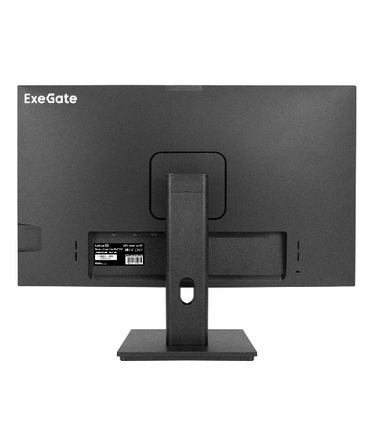 Монитор со встроенной веб-камерой и аудио выходом 27' WQHD 165Гц ExeGate SuperView EA2707A (IPS LED Grade A+, 2560x1440@165Гц (WQHD), 16:9, 250cd/m2, 1000:1, 178°/178°, 1ms, 2xHDMI2.0, DisplayPort, USB (для подключения веб-камеры) + USB (для зарядки), audio-out, FHD веб-камера 2MP, микрофон, Flicker-free, FreeSync, Low Blue Light, кабель HDMI 1.5м, VESA, регулировка наклона (tilt), черный)
