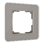 Рамка на 1 пост Elite (дымчатый, стекло) W0012417, фото 1