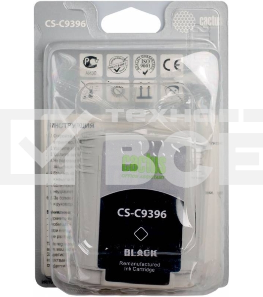 Картридж струйный Cactus CS-C9396 черный для №88 HP Officejet Pro K550 (72ml)