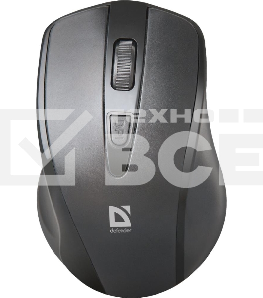 Мышь беспроводная Defender Datum MM-265 черный, 1600 dpi, радиоканал, USB, кнопки - 4
