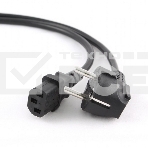 Кабель питания Cablexpert PC-186-1-10M, 10м, Schuko- C13, 3x1кв.мм, черный, с заземлением, пакет, фото 1