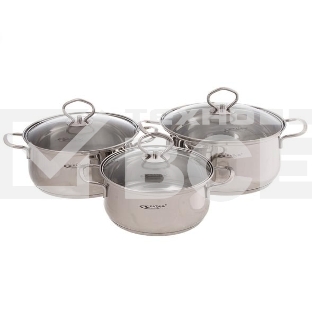 Набор кастрюль Катунь КТ-СР-001 Лира, 1,6 л+2,2 л+3,2 л