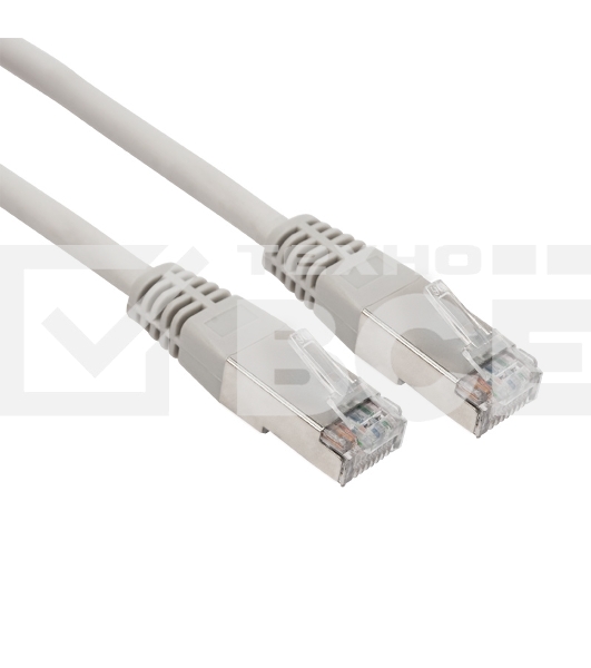 Rexant Пaтч-корд F/UTP, категория 6, RJ45-RJ45, экранированный, PVC серый, 1м