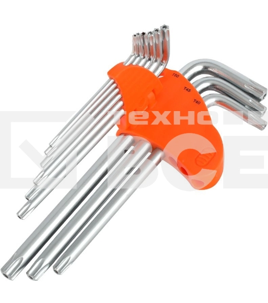 Набор ключей PATRIOT SKТ-9L, TORX, длинные, T10-T50, CRV, 9 шт