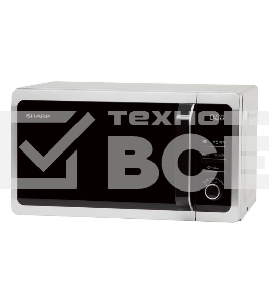 Микроволновая печь Sharp R2852RSL / 20 л, 800 Вт, эмаль, серебристый