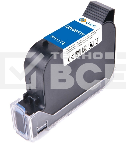 Картридж струйный G&G GB-001White белый (42 мл) для G&G GG-HH1001B