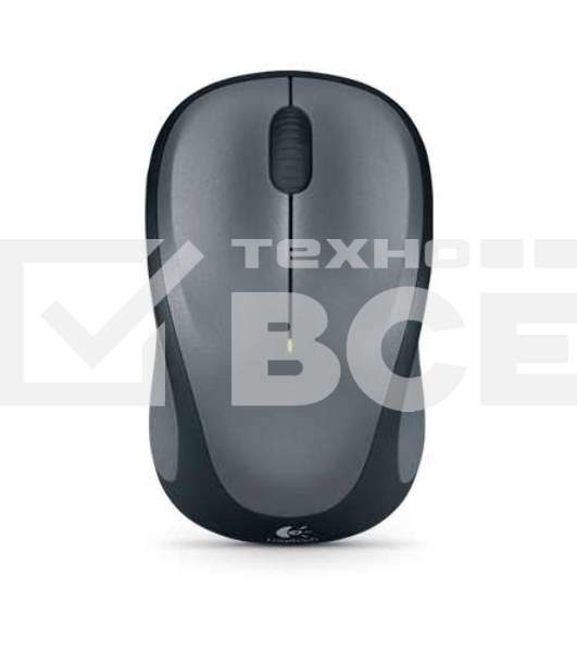 Мышь беспроводная Logitech M235 серый/черный, 1000 dpi, радиоканал, USB, кнопки - 3
