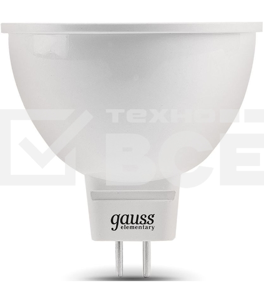 Лампа светодиодная LED 7Вт GU5.3 220В 4100К Elementary MR16 13527 Gauss
