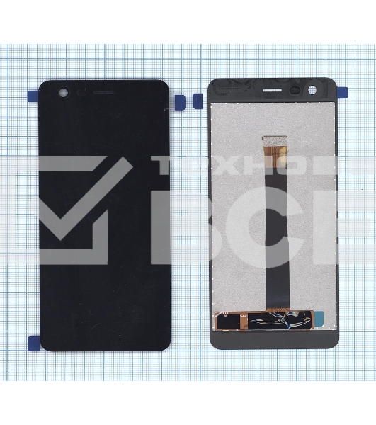 Дисплей для Nokia 2 черный