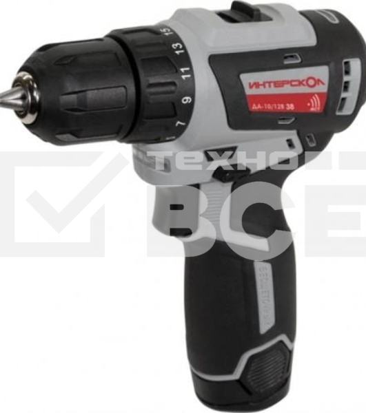 Дрель-шуруповерт аккумуляторная ИНТЕРСКОЛ 757.3.2.40