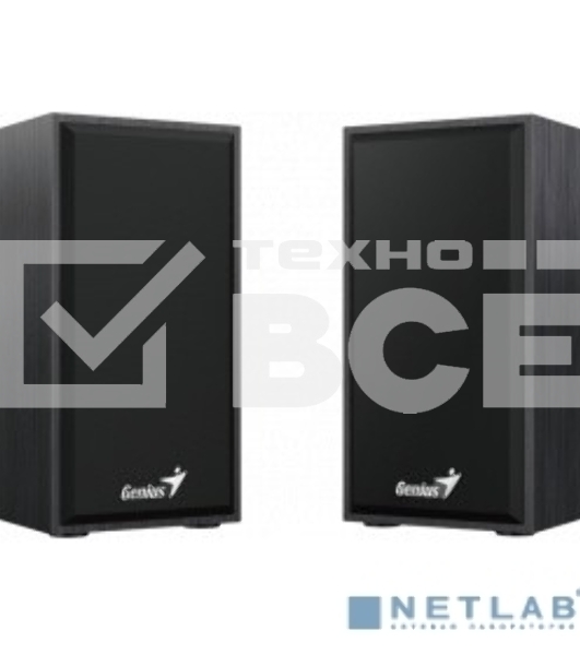 Колонки Genius SP-HF180, 2.0, 2 x 3W, USB-power, Black