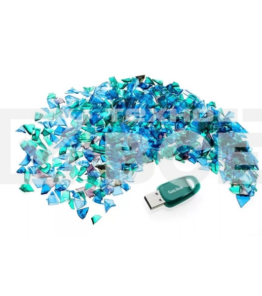 Флеш диск 128GB SanDisk CZ96 Ultra Eco, USB 3.2, Blue-Green