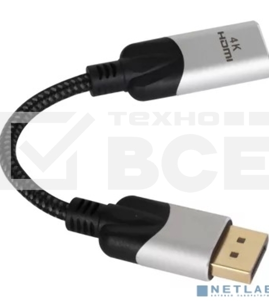 Кабель VCOM DISPLAY PORT TO HDMI 4K 0.15 M CG621M-0.15