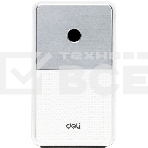 Точилка для карандашей механическая Deli 71160White 1 отверстие пластик белый, фото3